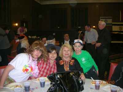 Food and entertainment followed the Megillah reading Food and entertainment followed the Megillah reading
