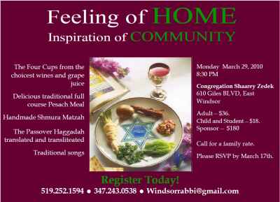 Passover Seder Invitation