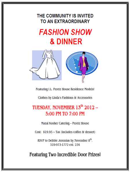 Fashion Show and Dinner