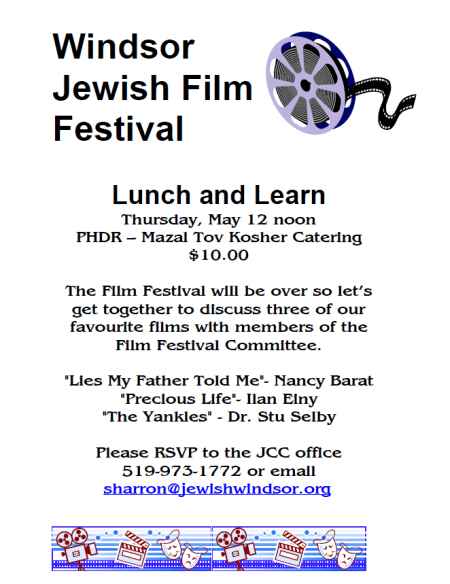 Windsor Jewish Film Festival - Lunch and Learn